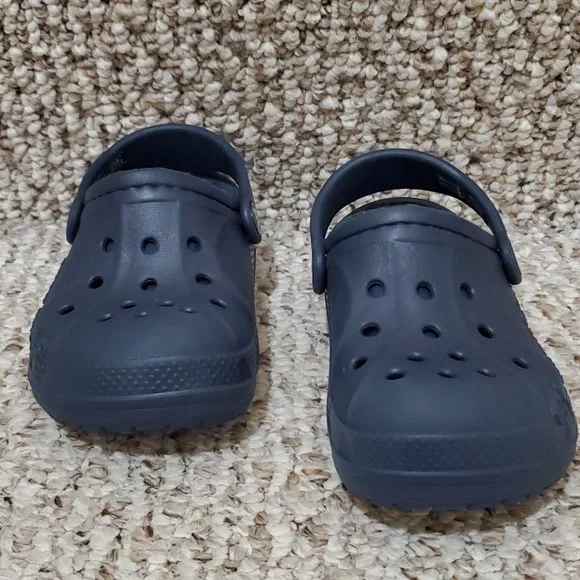 Kids CROCS Blue Lined Shoes, Size C8 - Picture 7 of 7